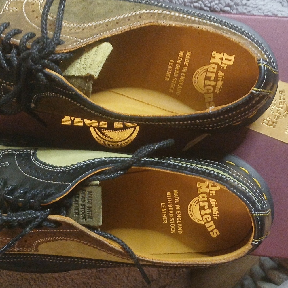 Dr. Martens Men's Two-Tone Dead Stock Wingtips - Picture 7 of 8